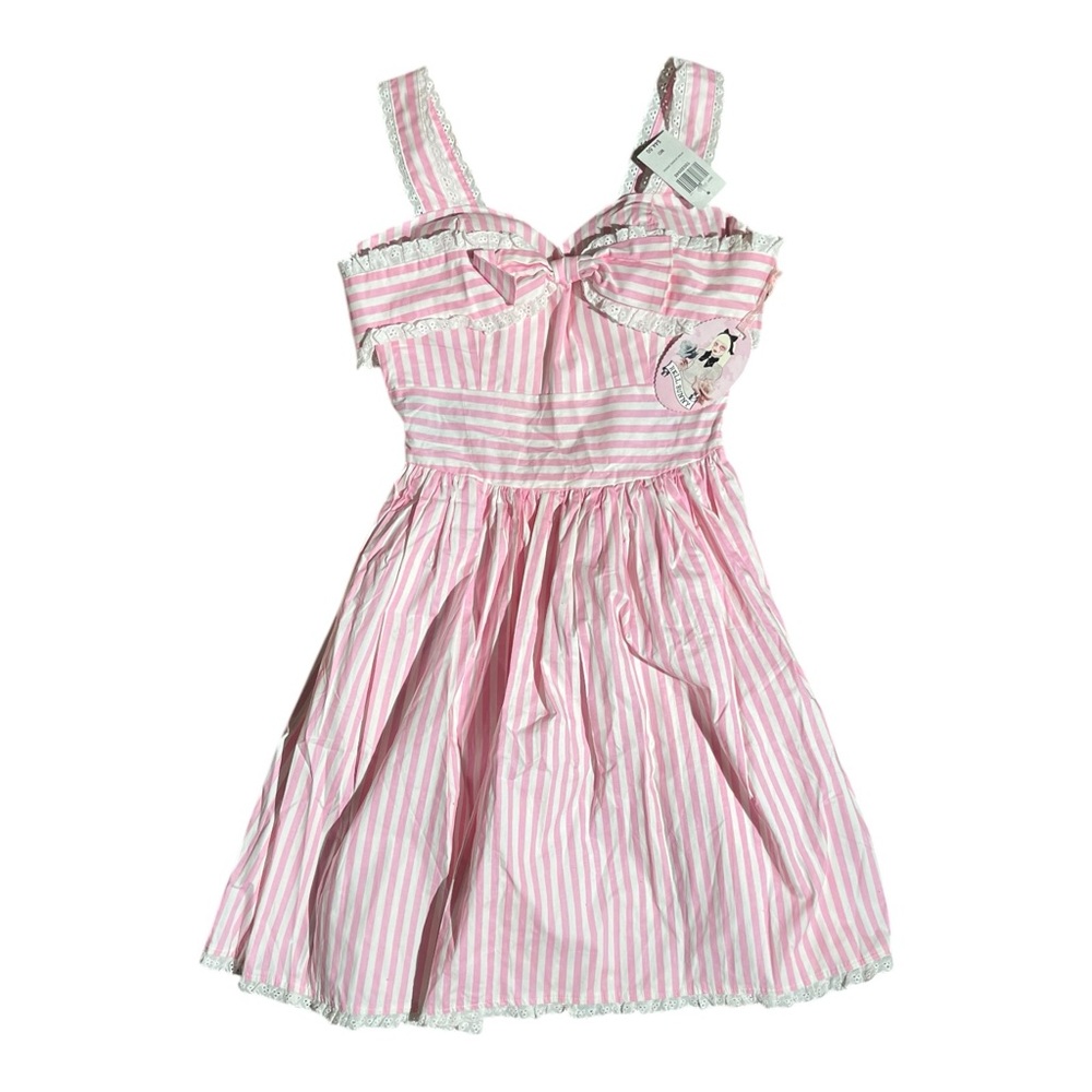 Hell Bunny Pink Stripe Dress